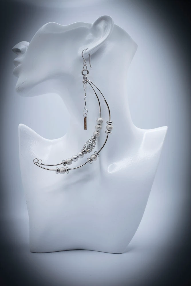 BOUCLES D'OREILLES DEMI LUNE