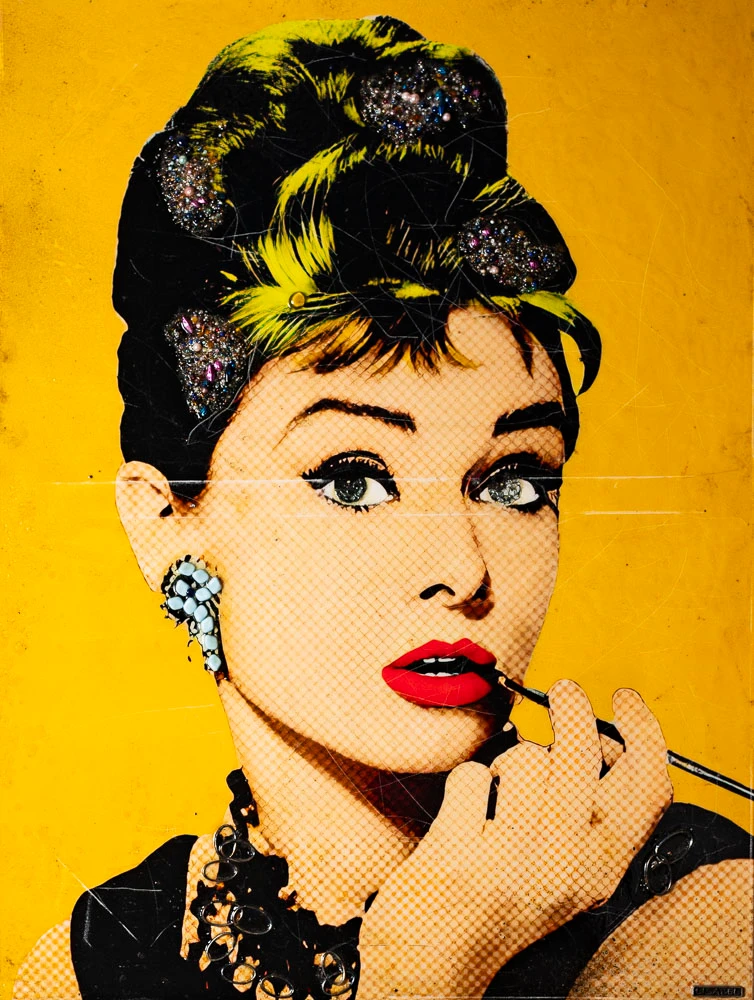 YELLOW AUDREY HEPBURN REPRO
