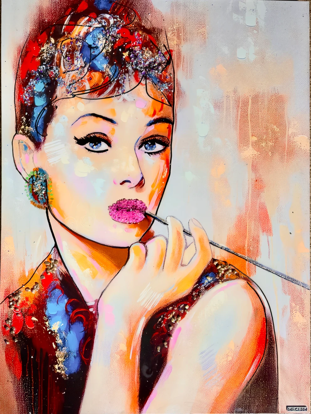 AUDREY HEPBURN COLORS REPRO