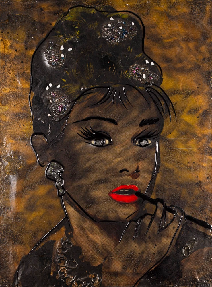 AUDREY HEPBURN FUMED REPRO