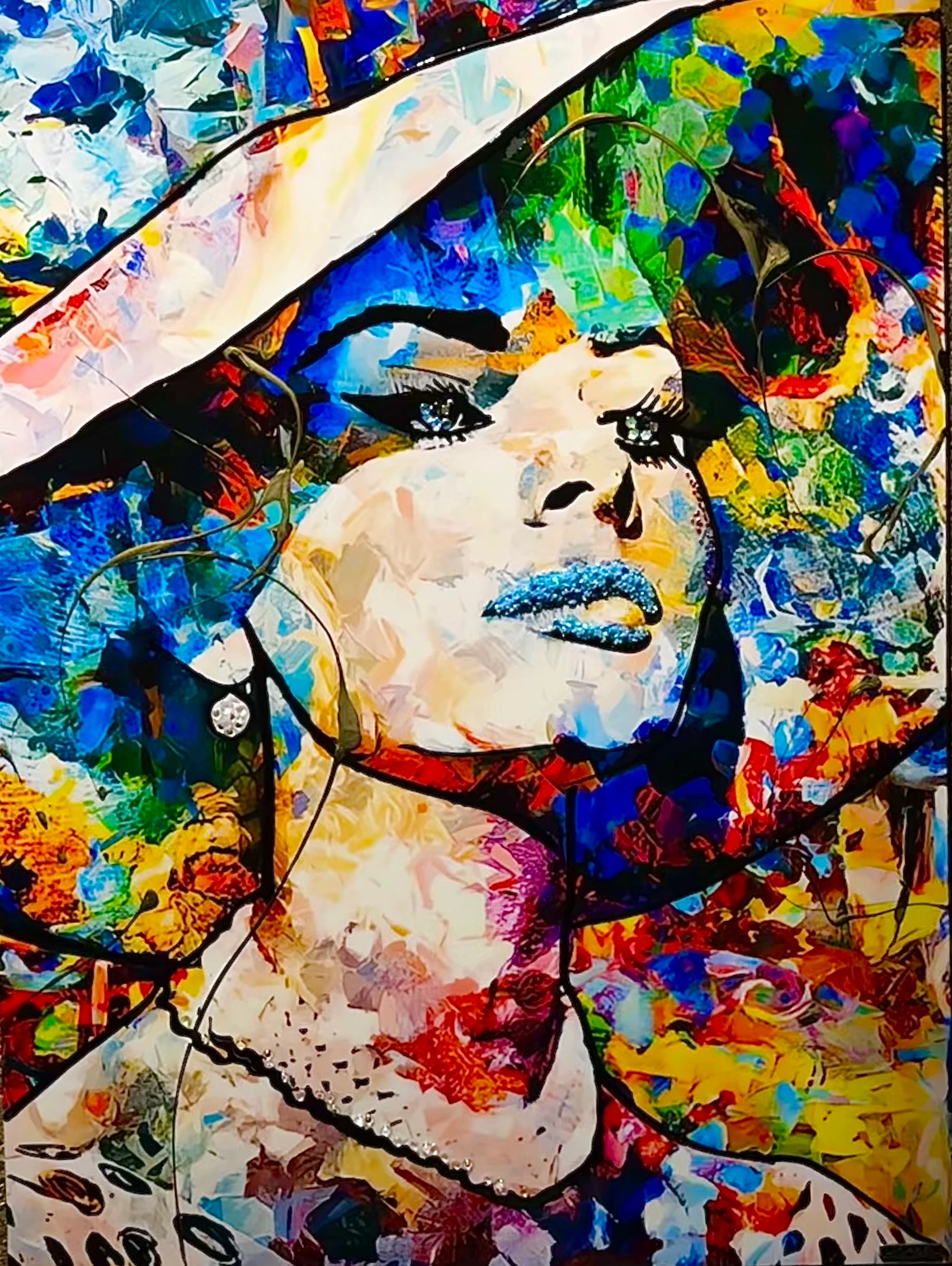 SOFIA LOREN FLOWERS REPRO